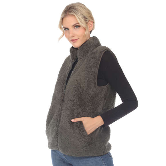 Zip up sherpa vest - Picture 2 of 5